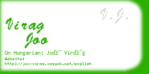 virag joo business card